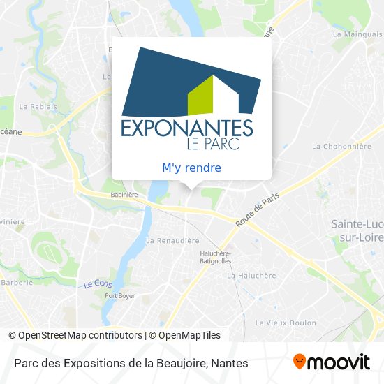 Parc des Expositions de la Beaujoire plan