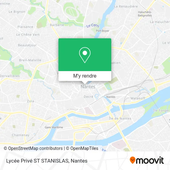 Lycée Privé ST STANISLAS plan