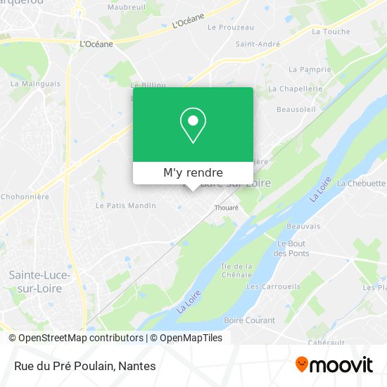 Rue du Pré Poulain plan