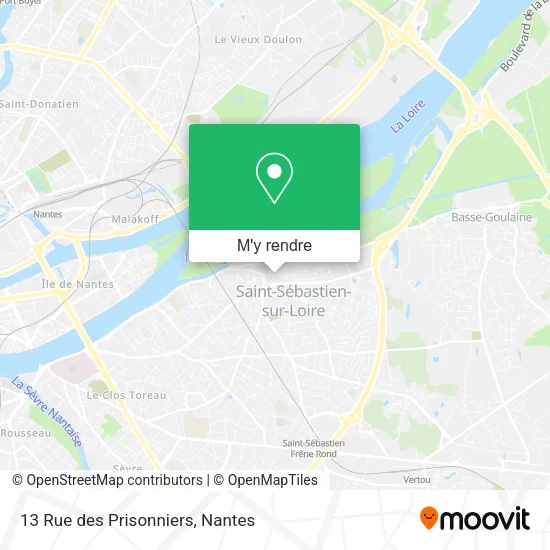 13 Rue des Prisonniers plan