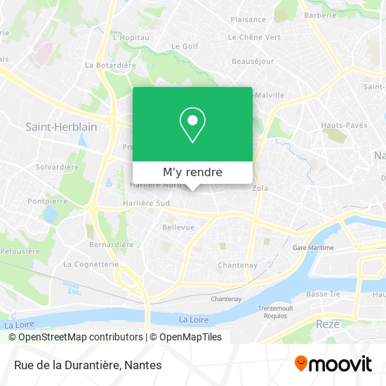 Rue de la Durantière plan