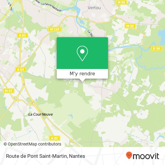 Route de Pont Saint-Martin plan