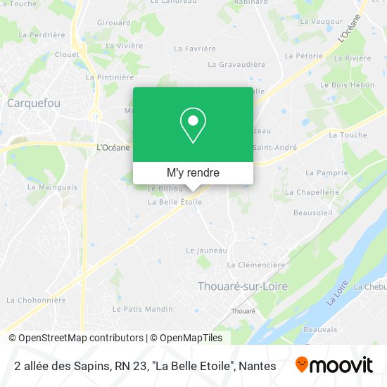 2 allée des Sapins, RN 23, "La Belle Etoile" plan