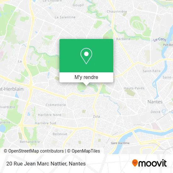 20 Rue Jean Marc Nattier plan