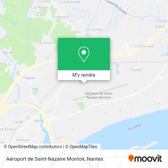 Aéroport de Saint-Nazaire Montoir plan