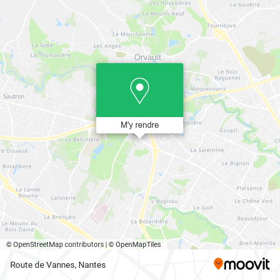 Route de Vannes plan