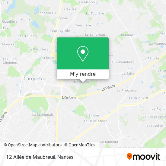 12 Allée de Maubreuil plan