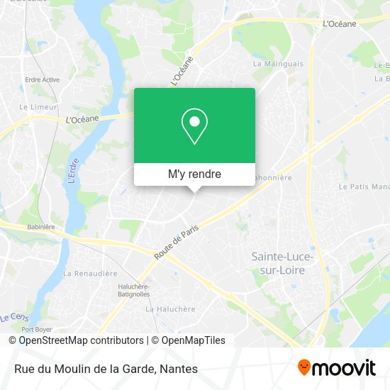 Rue du Moulin de la Garde plan