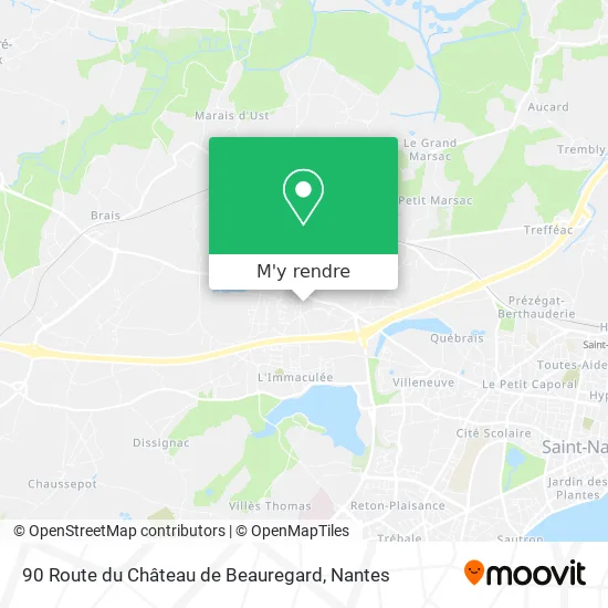 90 Route du Château de Beauregard plan