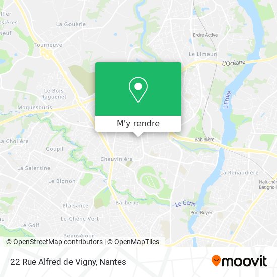 22 Rue Alfred de Vigny plan