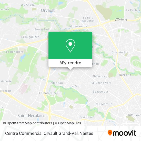 Centre Commercial Orvault Grand-Val plan