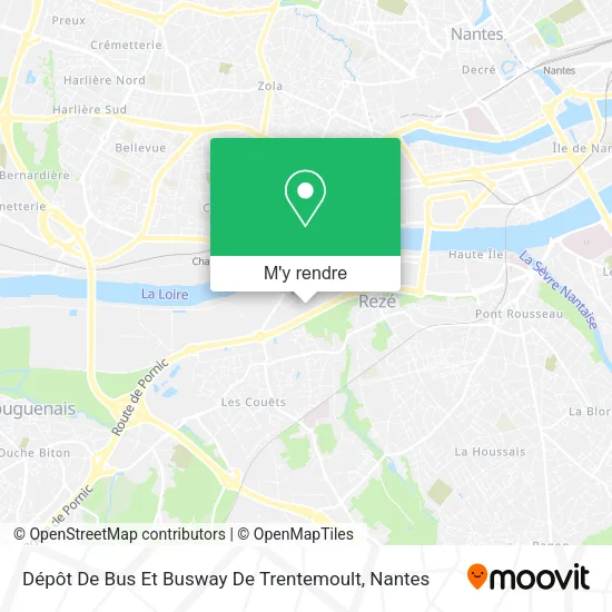 Dépôt De Bus Et Busway De Trentemoult plan