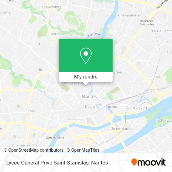Lycée Général Privé Saint-Stanislas plan