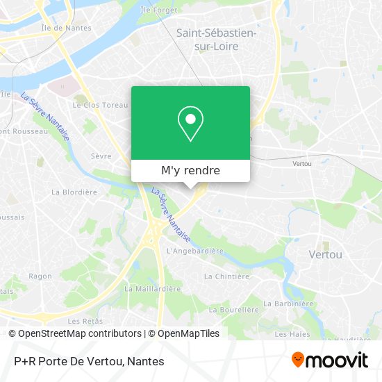 P+R Porte De Vertou plan