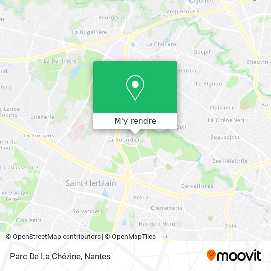 Parc De La Chézine plan