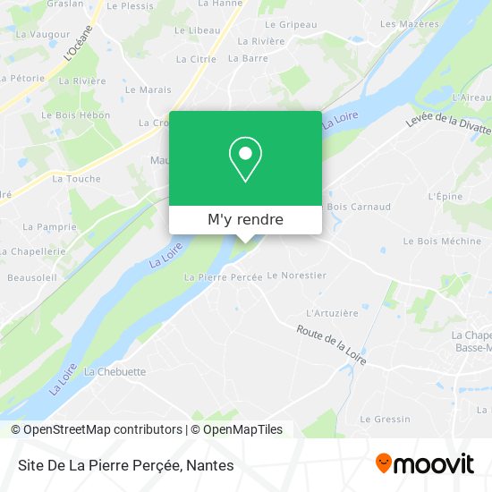 Site De La Pierre Perçée plan