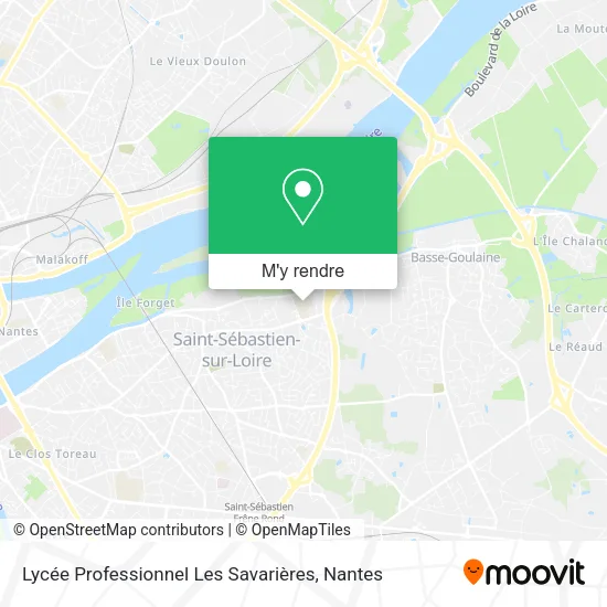 Lycée Professionnel Les Savarières plan