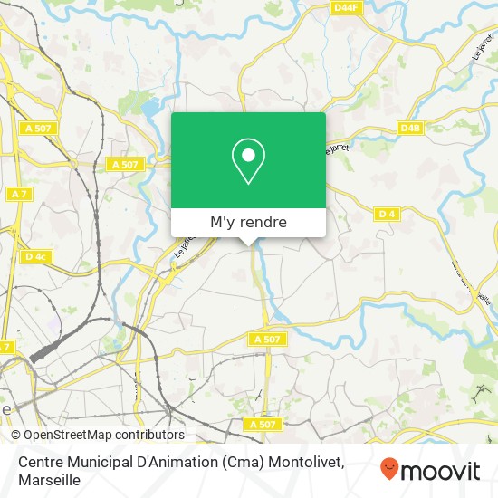 Centre Municipal D'Animation (Cma) Montolivet plan