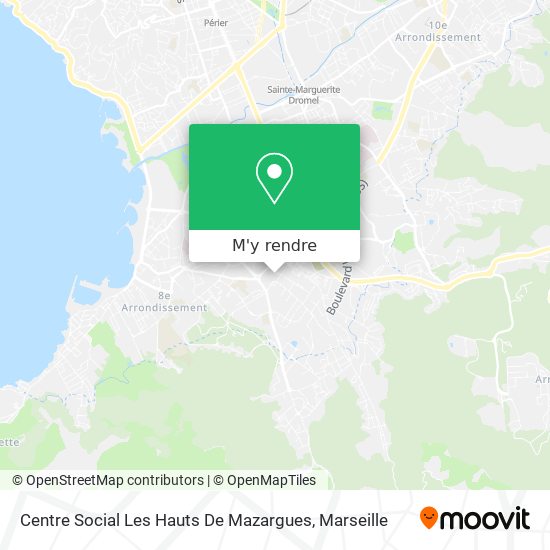 Centre Social Les Hauts De Mazargues plan