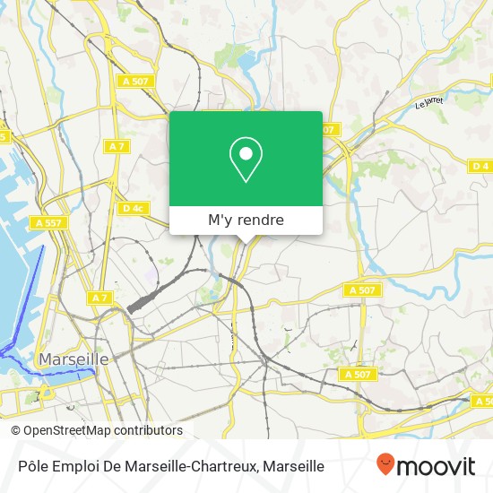 Pôle Emploi De Marseille-Chartreux plan