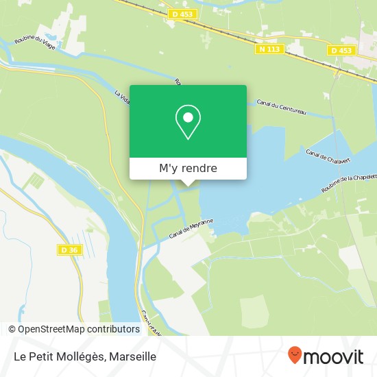 Le Petit Mollégès plan