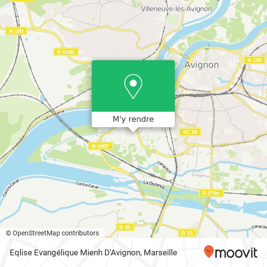 Eqlise Evangélique Mienh D'Avignon plan