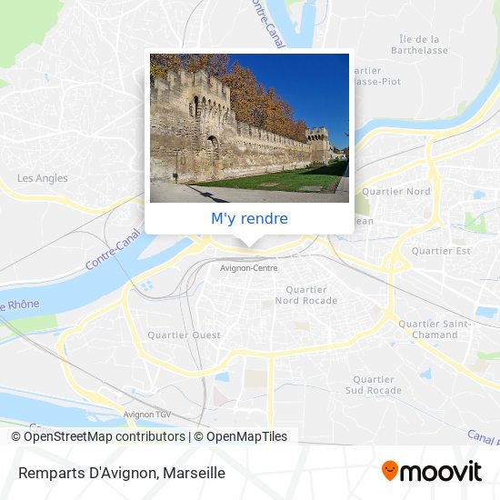 Remparts D'Avignon plan