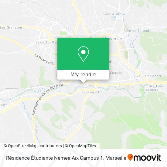 Résidence Étudiante Nemea Aix Campus 1 plan