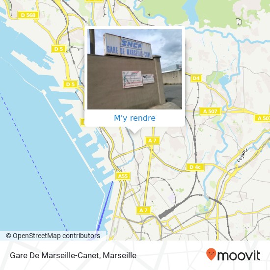 Gare De Marseille-Canet plan