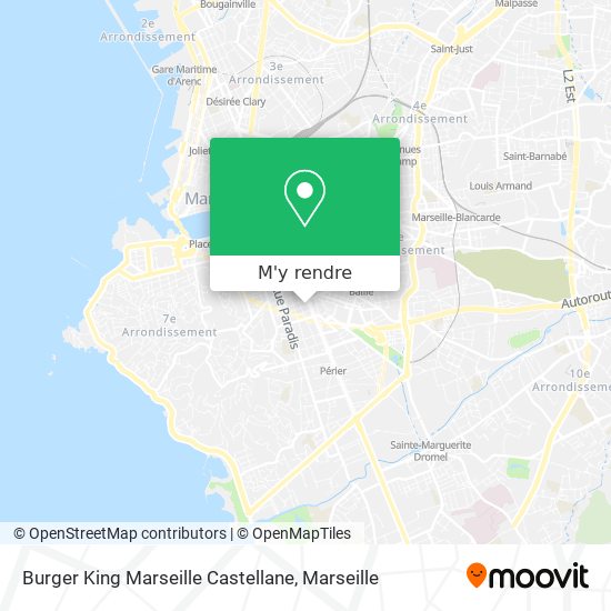 Burger King Marseille Castellane plan