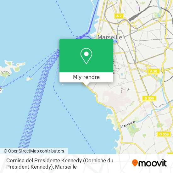 Cornisa del Presidente Kennedy (Corniche du Président Kennedy) plan