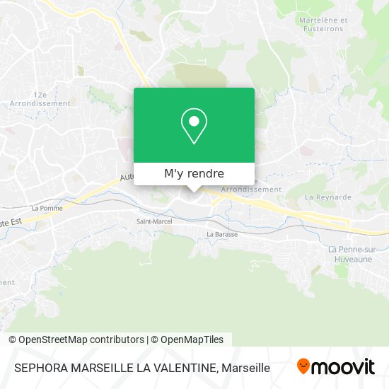 SEPHORA MARSEILLE LA VALENTINE plan