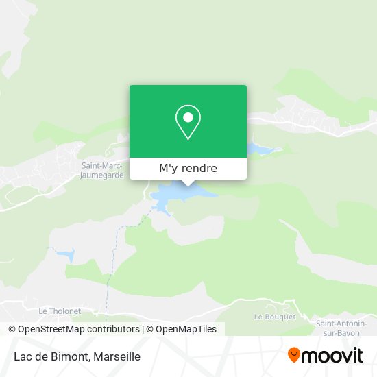 Lac de Bimont plan