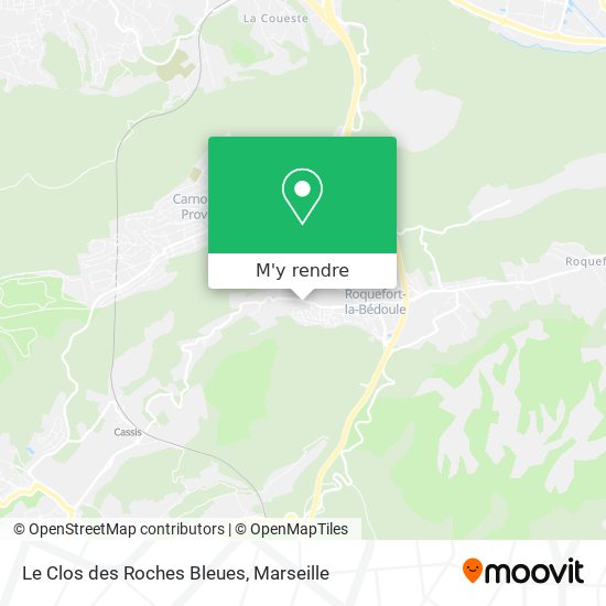 Le Clos des Roches Bleues plan