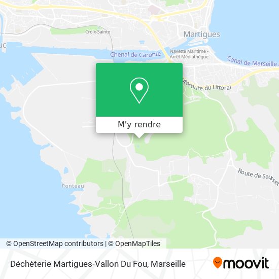 Déchèterie Martigues-Vallon Du Fou plan