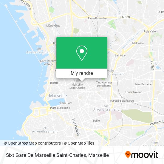 Sixt Gare De Marseille Saint-Charles plan