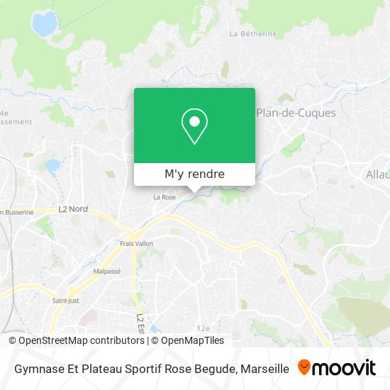 Gymnase Et Plateau Sportif Rose Begude plan