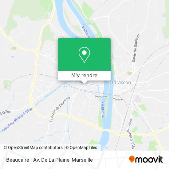 Beaucaire - Av. De La Plaine plan