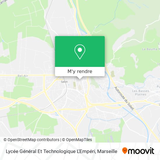 Lycée Général Et Technologique L'Empéri plan