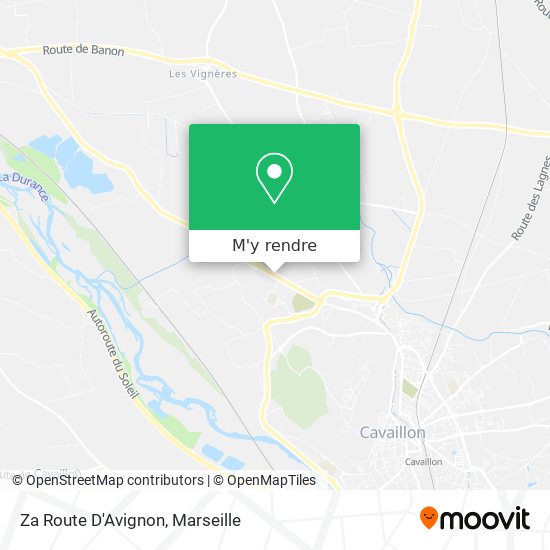 Za Route D'Avignon plan