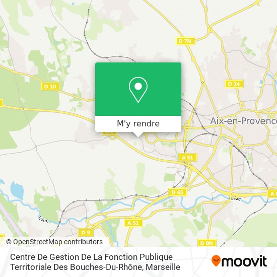 Centre De Gestion De La Fonction Publique Territoriale Des Bouches-Du-Rhône plan