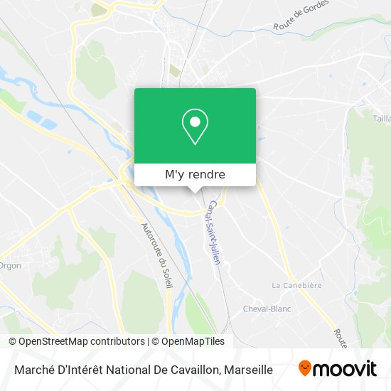 Marché D'Intérêt National De Cavaillon plan