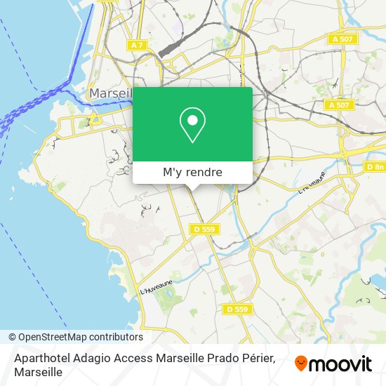 Aparthotel Adagio Access Marseille Prado Périer plan