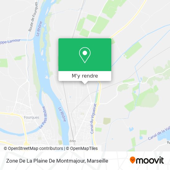 Zone De La Plaine De Montmajour plan