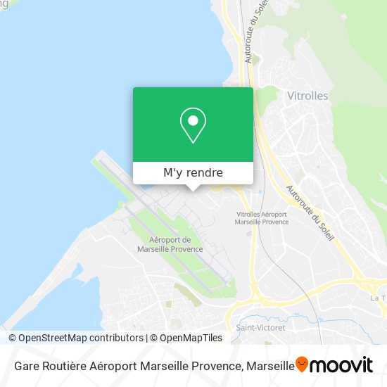 Gare Routière Aéroport Marseille Provence plan