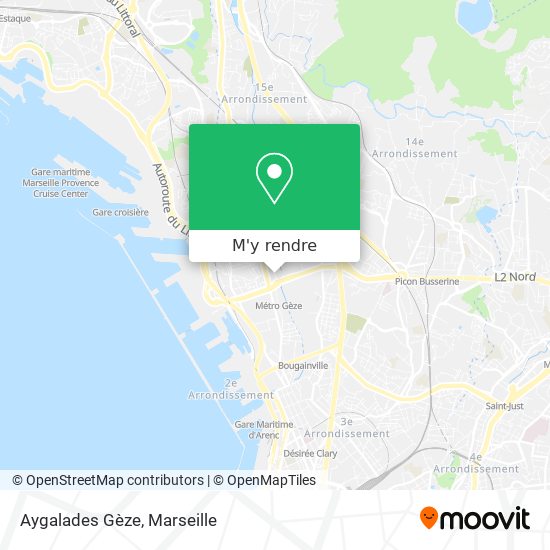 Aygalades Gèze plan