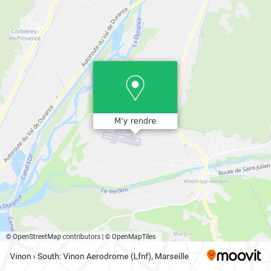 Vinon › South: Vinon Aerodrome (Lfnf) plan