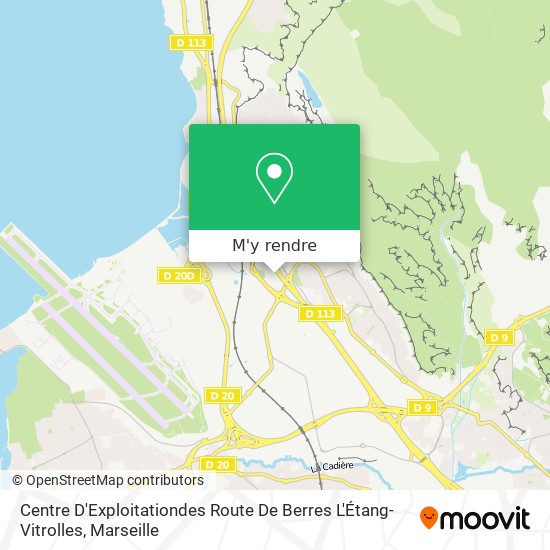 Centre D'Exploitationdes Route De Berres L'Étang-Vitrolles plan