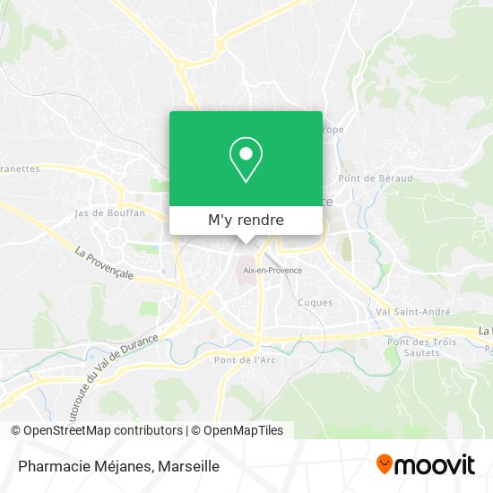 Pharmacie Méjanes plan