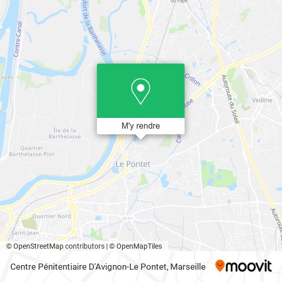 Centre Pénitentiaire D'Avignon-Le Pontet plan